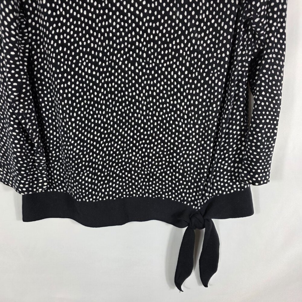 Talbots Black & White Dot Patterned Sweater Women… - image 7